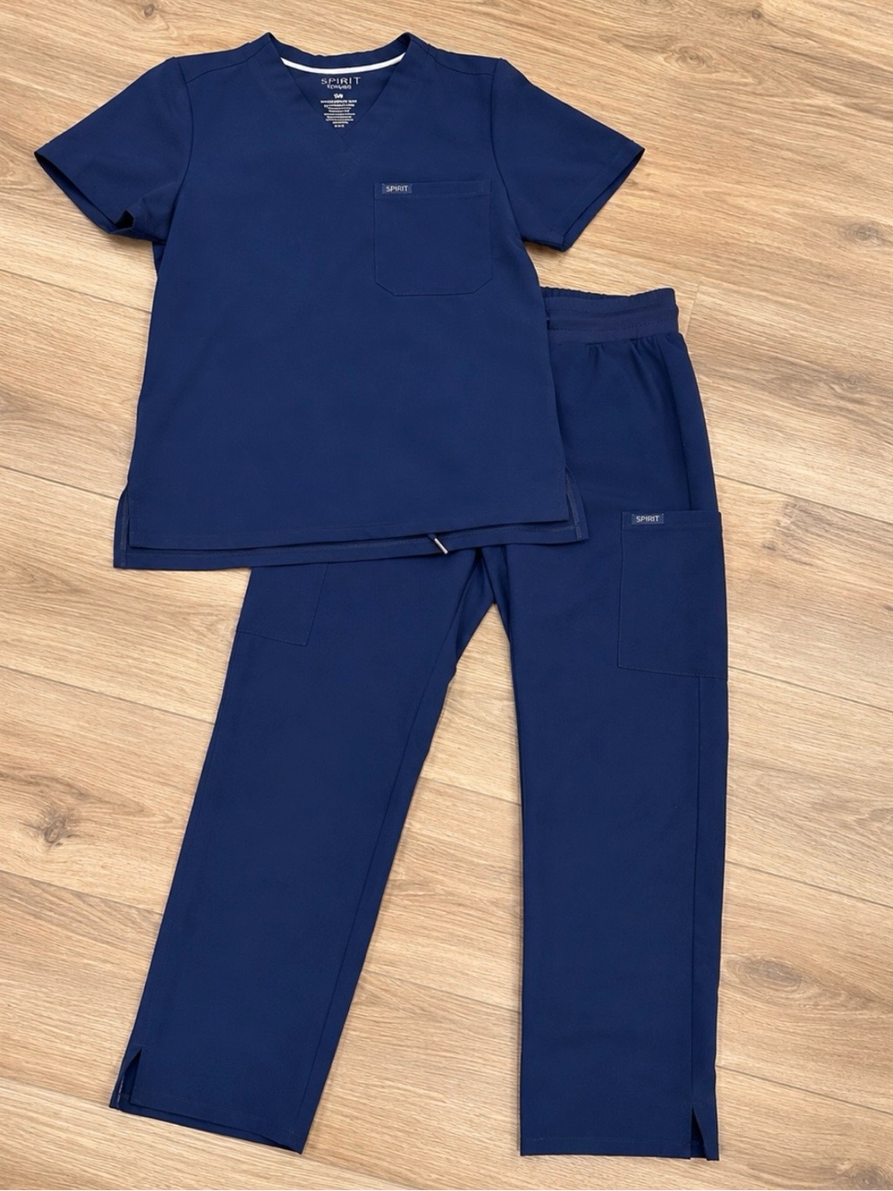 Spirit Scrubs Navy XS/Regular Matching Top & Pants Set